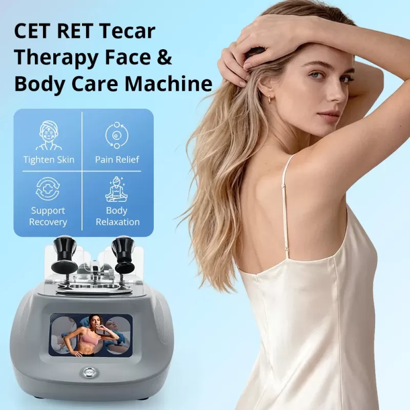 Tecar CET RET 448K Therapy Fascia Face Body Massage For Pain Relief Skin Tightening