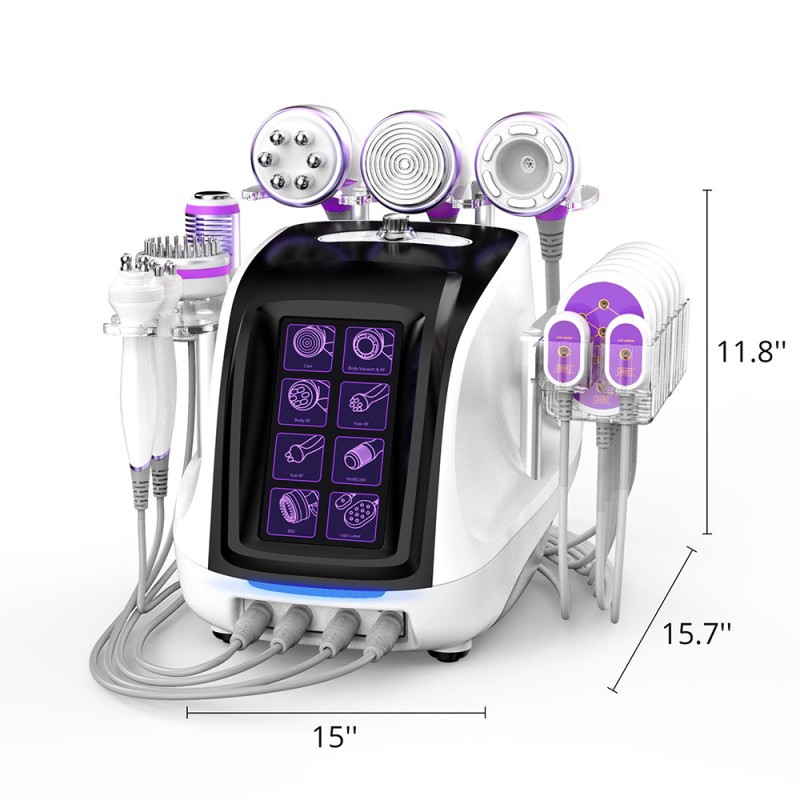 9 In 1 Cavitation 40K Lipo Laser Body Contouring Machine