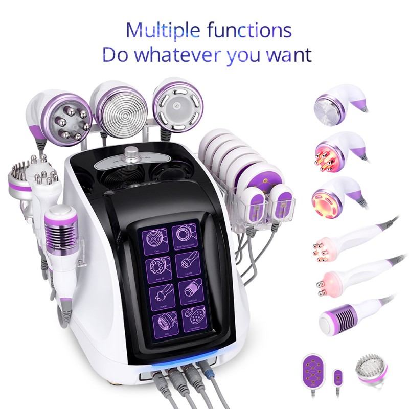 Máquina 9 en 1 de Cavitación 40K con Lipo Láser para Moldeo Corporal