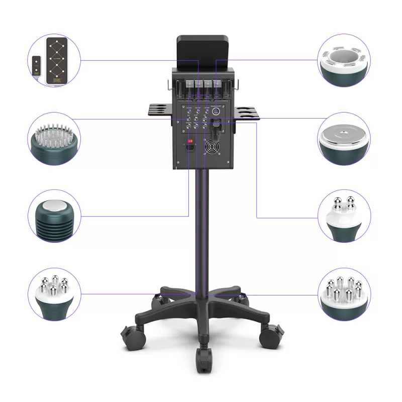 Standing Metal 9 in 1 Ultrasound Cavitation Machine