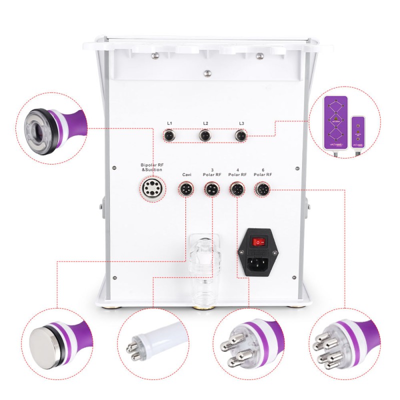 6 In 1 Cavitation 40K RF Lipo Laser Body Contouring Machine