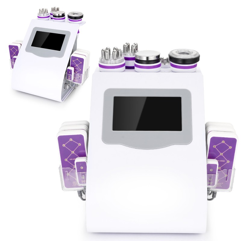 Máquina 6 en 1 Cavitación 40K RF Lipo Láser Moldeadora Corporal