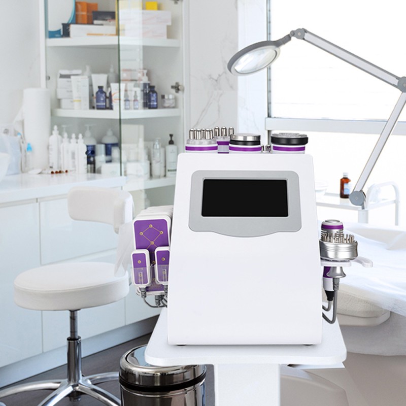 Máquina 6 en 1 Cavitación 40K RF Lipo Láser Moldeadora Corporal