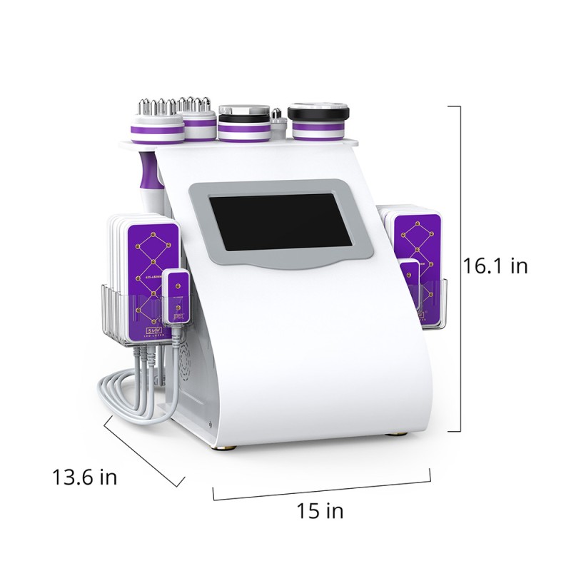 Máquina 6 en 1 Cavitación 40K RF Lipo Láser Moldeadora Corporal