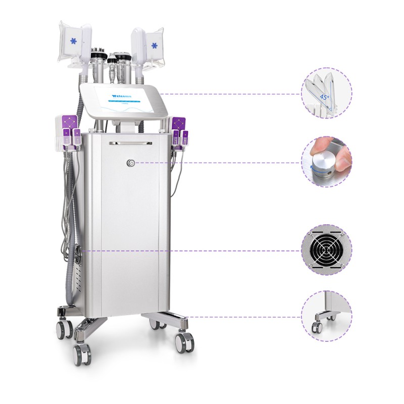 6 In 1 Standing Cavitation Fat Freezing Laser Lipo Body Shaping Machine