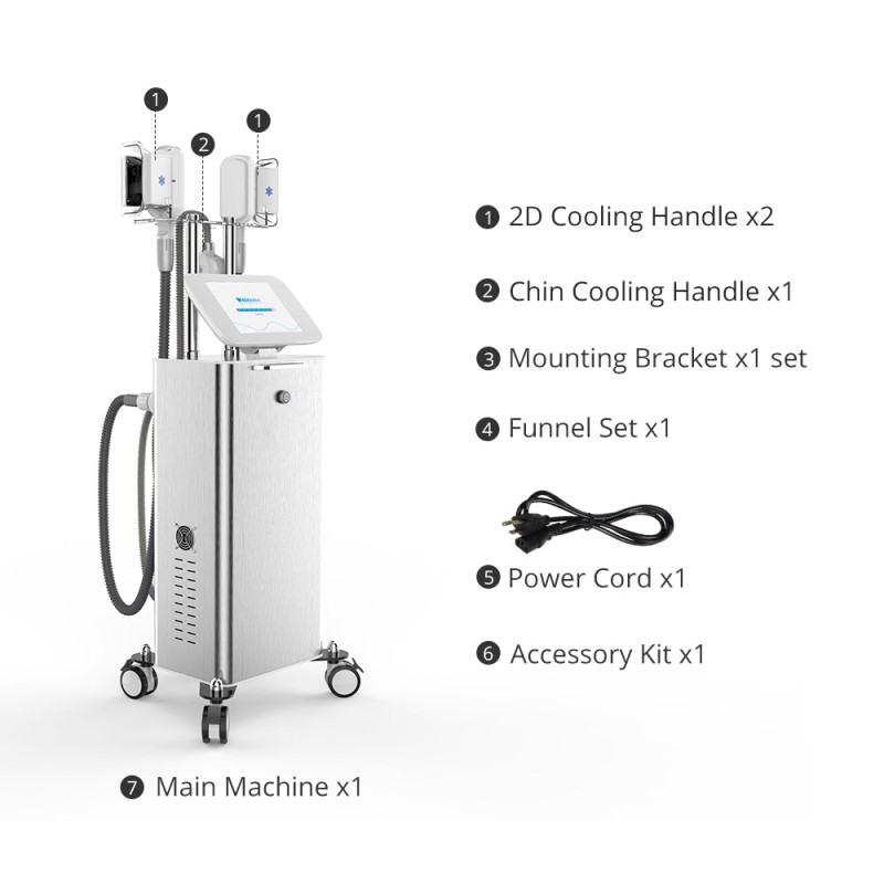 3 Handles Professional Fat Freezing Cellulite Removal Machine