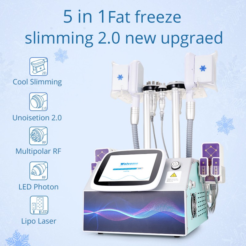 5 In 1 Cavitation Fat Freezing Laser Lipo Body Contouring Machine
