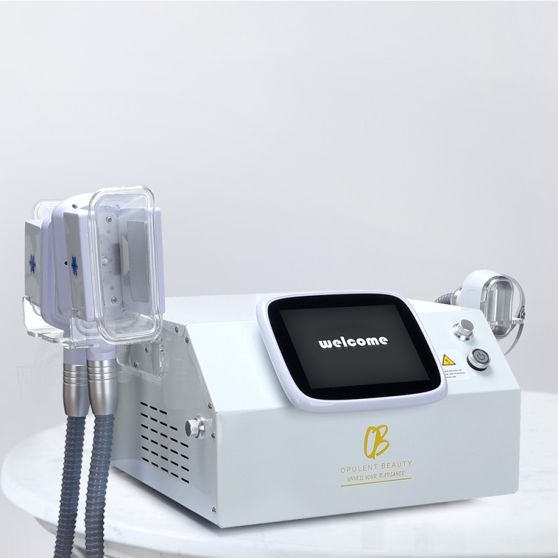 Máquina portátil para eliminar celulitis y congelación de grasa con 3 asas