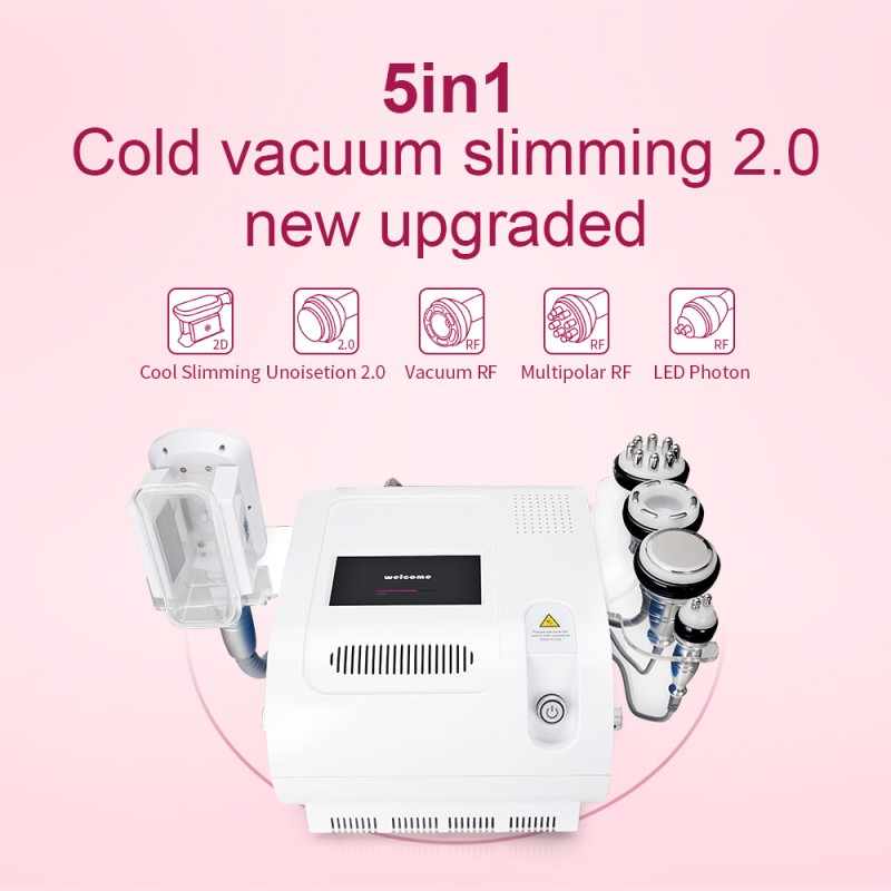 7-in-1 Cavitation, Vacuum, RF & Cryo Fat Freezing Slimming Machine