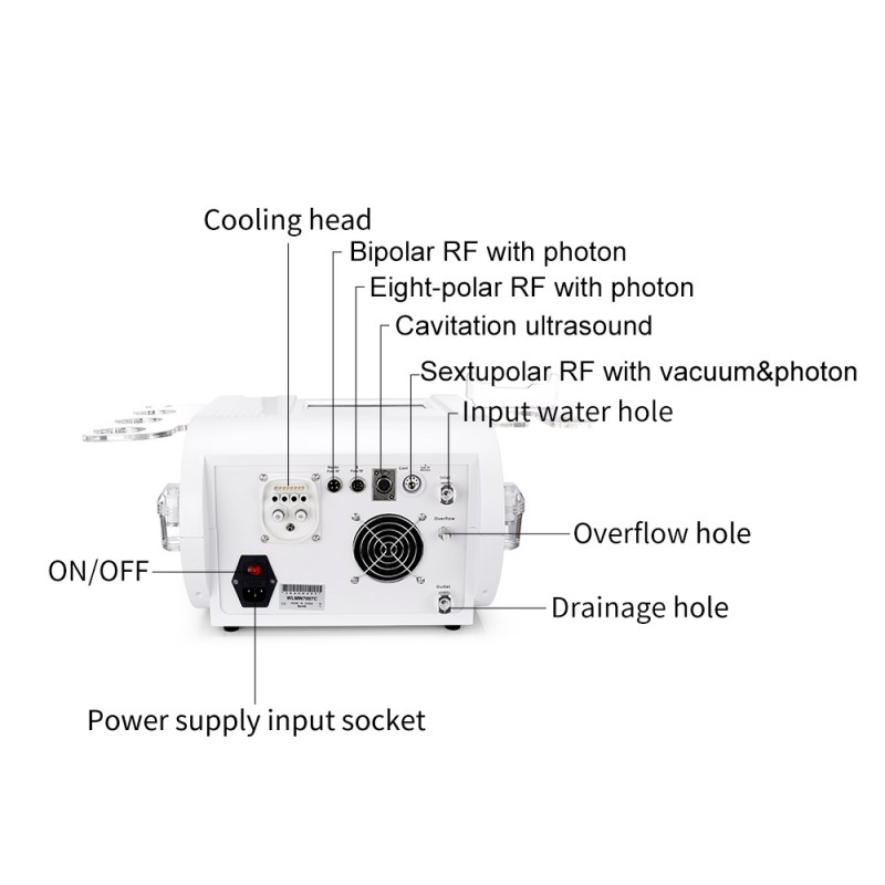 7-in-1 Cavitation, Vacuum, RF & Cryo Fat Freezing Slimming Machine
