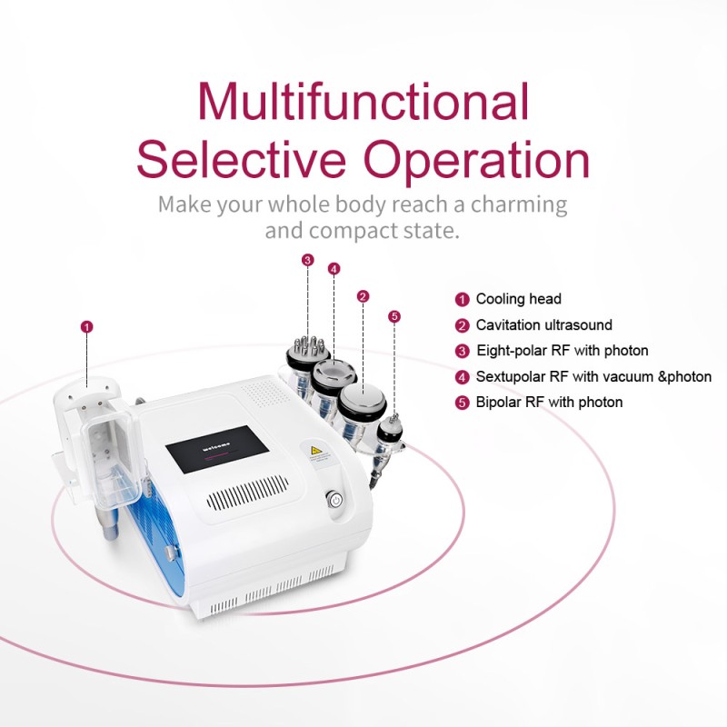 7-in-1 Cavitation, Vacuum, RF & Cryo Fat Freezing Slimming Machine