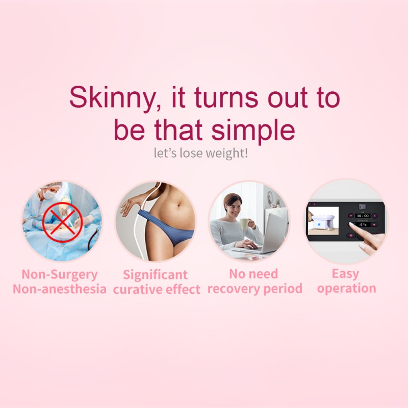 7-in-1 Cavitation, Vacuum, RF & Cryo Fat Freezing Slimming Machine