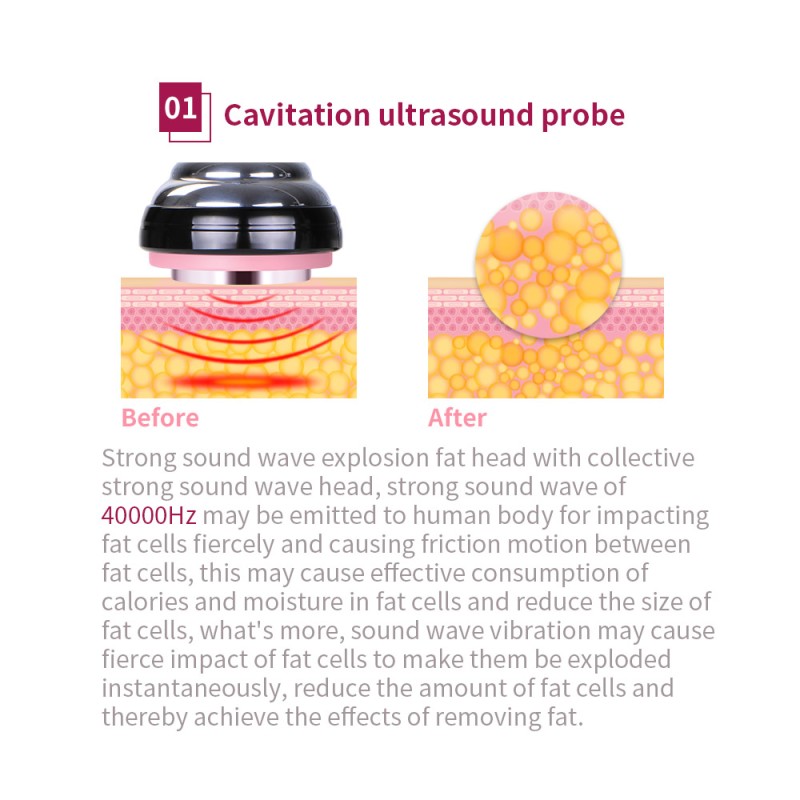 7-in-1 Cavitation, Vacuum, RF & Cryo Fat Freezing Slimming Machine