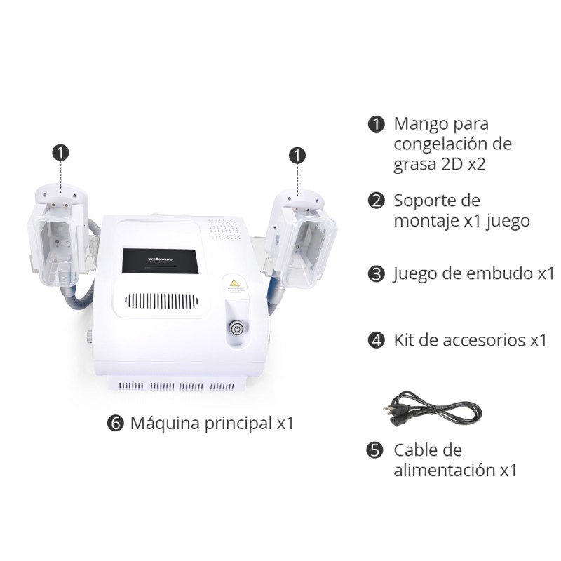 2 Handles Fat Freezing Cellulite Reduction Body Sculpting Machine