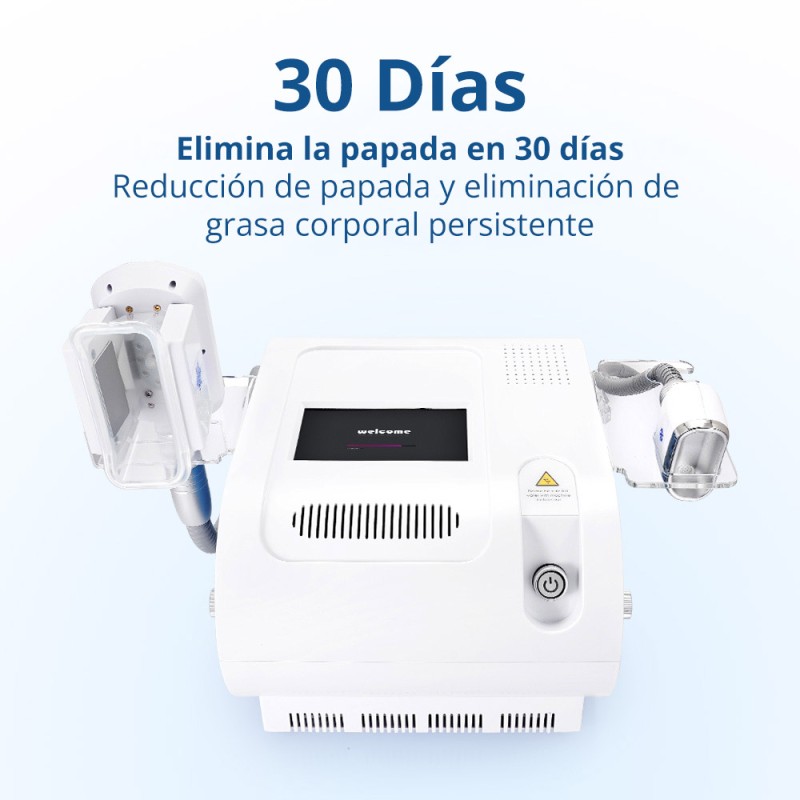 Máquina de congelación de grasa con enfriamiento no invasivo para reducción de celulitis, uso en spa