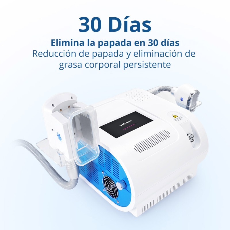 Máquina de congelación de grasa con enfriamiento no invasivo para reducción de celulitis, uso en spa