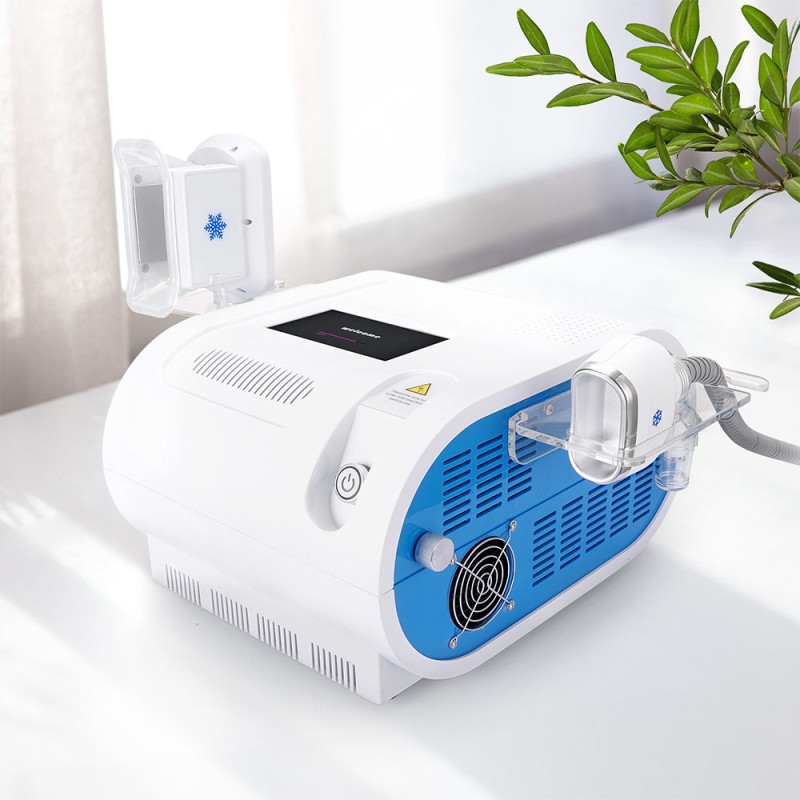 Máquina de congelación de grasa con enfriamiento no invasivo para reducción de celulitis, uso en spa