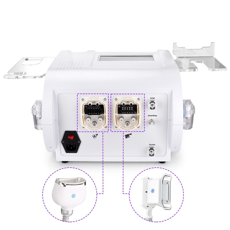 Máquina de congelación de grasa con enfriamiento no invasivo para reducción de celulitis, uso en spa
