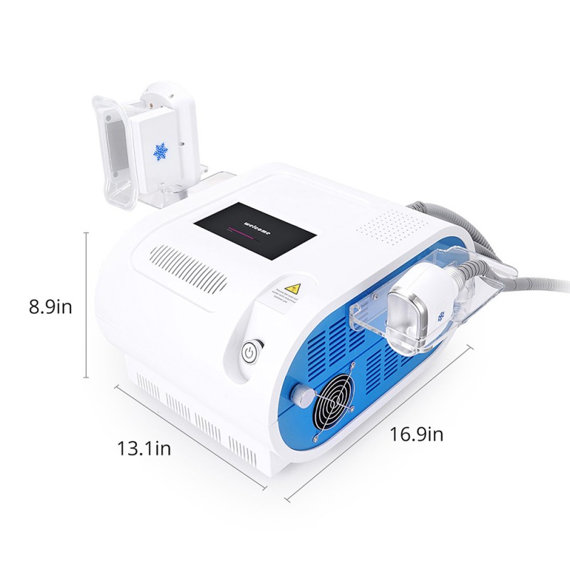 Máquina de congelación de grasa con enfriamiento no invasivo para reducción de celulitis, uso en spa