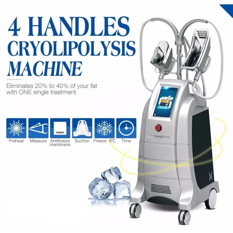 Professional 4 Handles Cryo Fat Freezing Machine