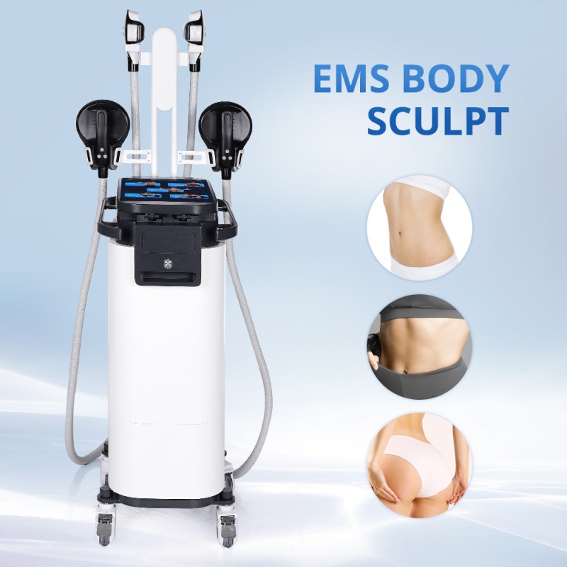 EMS 4 Handles With RF Body Massage Muscle Building Machine