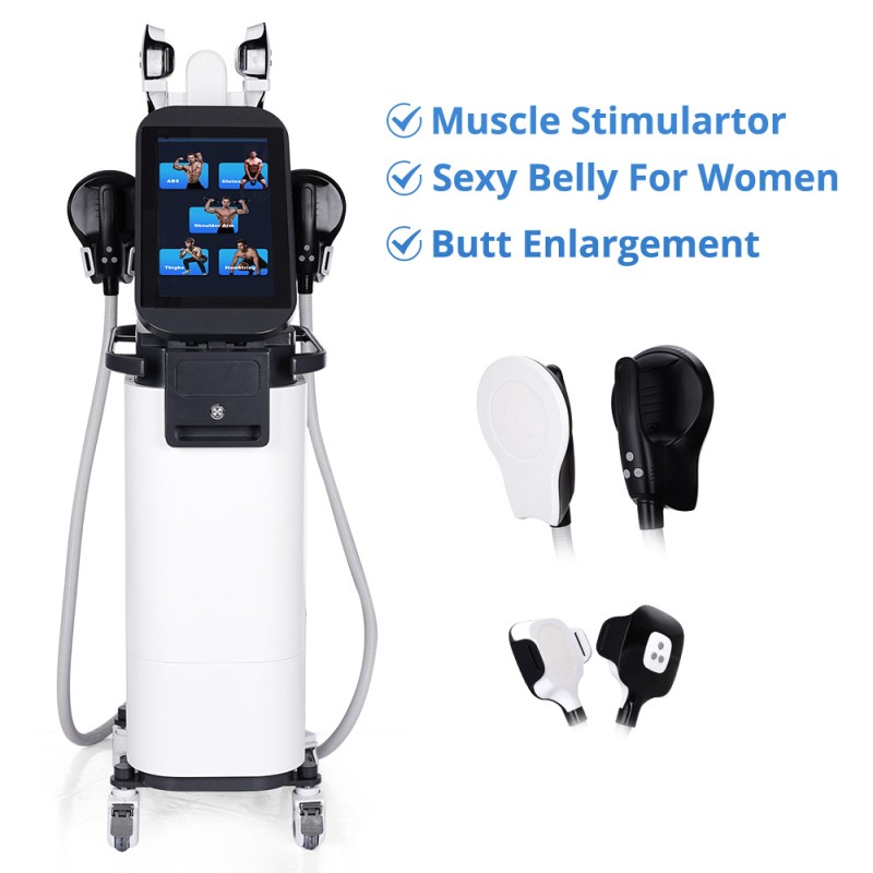 4 Handles Cooling System Ems Sculpt Muscle Building Machine