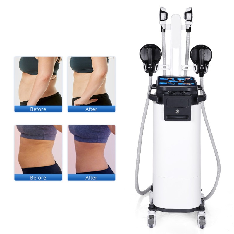 4 Handles Cooling System Ems Sculpt Muscle Building Machine