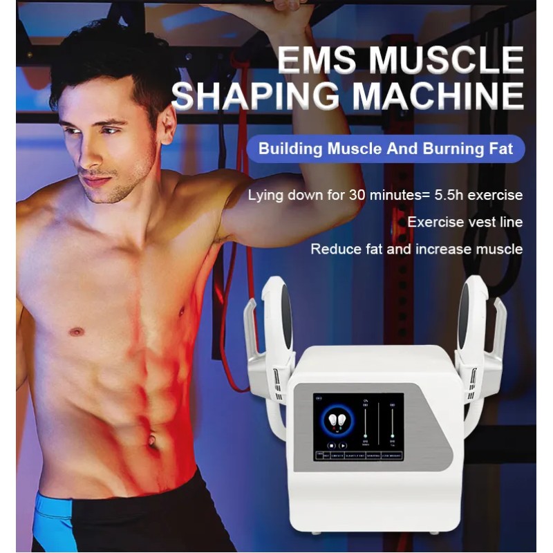2 Handles EMS Body Massage Muscle Building Machine