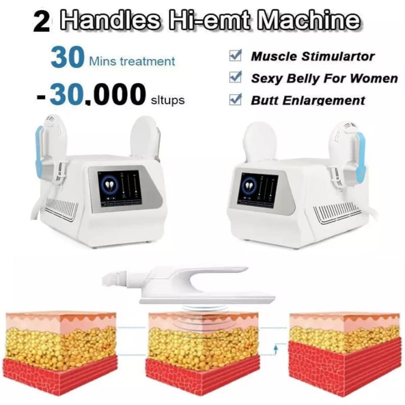 2 Handles EMS Body Massage Muscle Building Machine