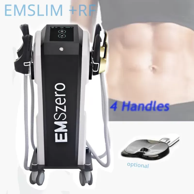 Professional 4 in 1 EMS RF Sculpting Electromagnetic Muscle Stimulation Machine