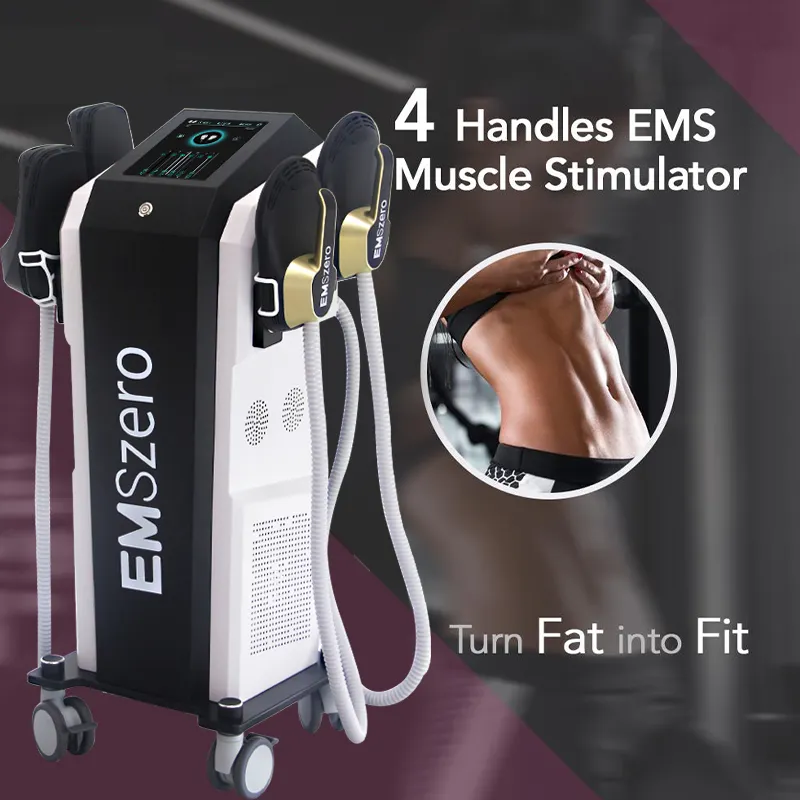 Professional 4 in 1 EMS RF Sculpting Electromagnetic Muscle Stimulation Machine