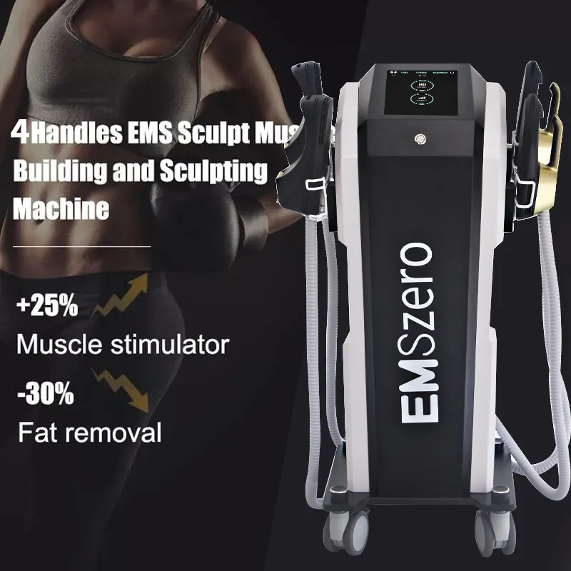 Professional 4 in 1 EMS RF Sculpting Electromagnetic Muscle Stimulation Machine