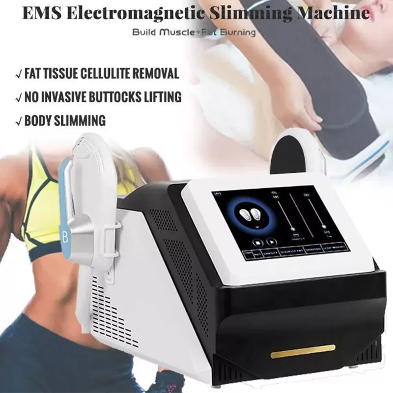 2 Handles EMS Sculpting RF Muscle Building Skin Tightening Machine