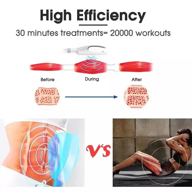 Standing 2 in 1 EMS Muscle Building Body Sculpting Machine for Sale