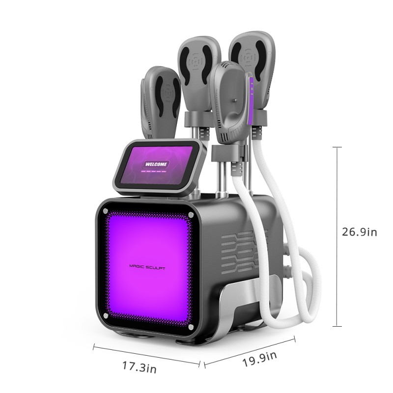 4 Handles EMS Body Massage Muscle Building Machine