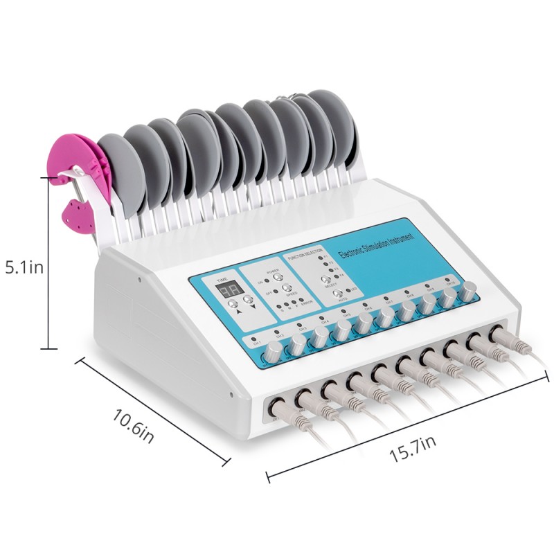 2-in-1 EMS Bio Microcurrent Slimming & Therapy Machine with Pulse Pads