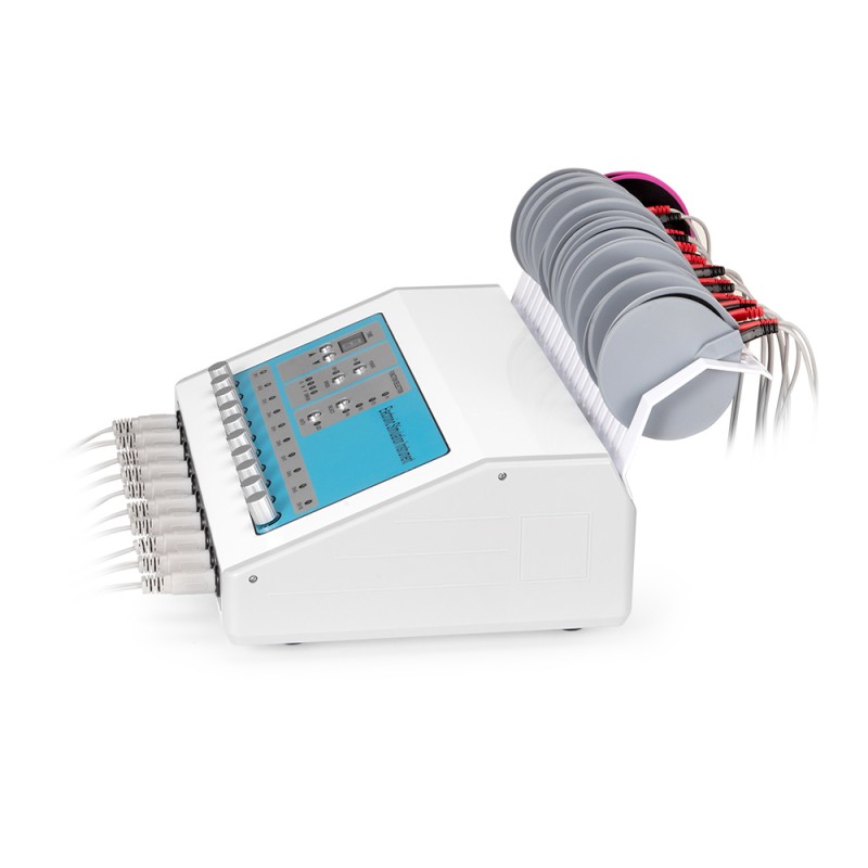 Máquina 2 en 1 EMS Bio Microcorriente para Adelgazamiento y Terapia con Almohadillas de Pulso