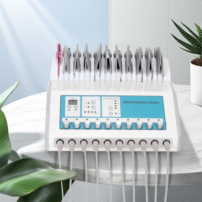 Máquina 2 en 1 EMS Bio Microcorriente para Adelgazamiento y Terapia con Almohadillas de Pulso