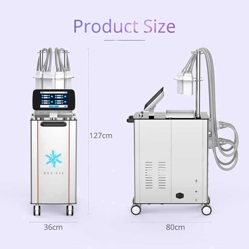 Standing 4 Pads Freeze Fat Cool Body Sculpting Machine