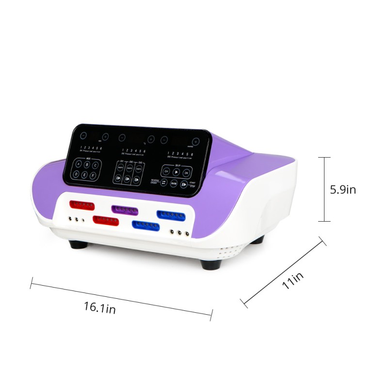 Pressotherapy Lymphatic Drainage Air Pressure Body Detox Machine Spa Use