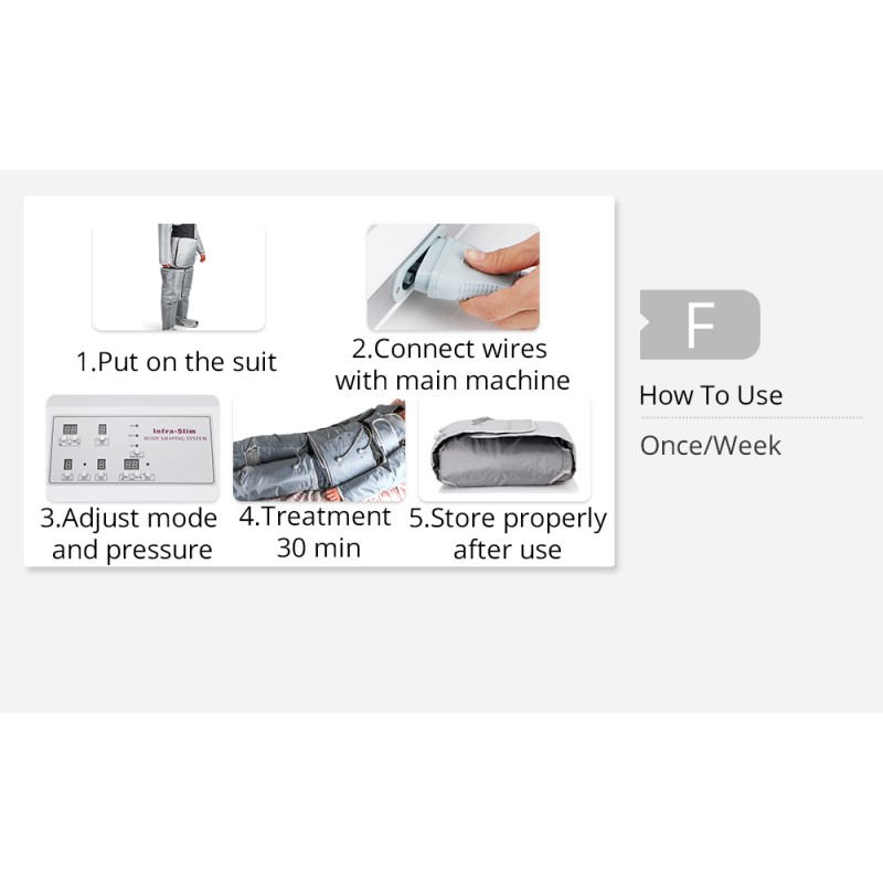 Infrared Pressotherapy Full Body Lymphatic Drainage Machine