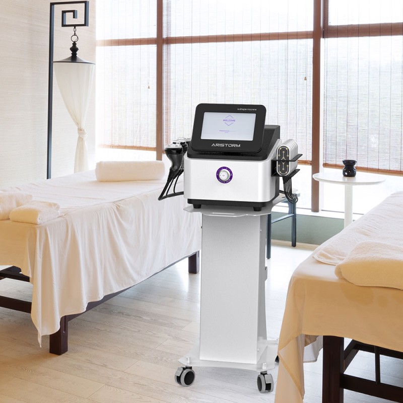 Máquina portátil de cavitación con forma de S Promax para el contorno corporal.