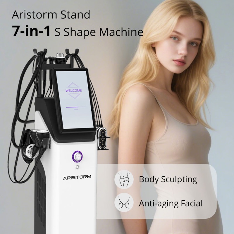 7 In 1 S Shape Promax Cavitation Body Sculpting Face Lifting Machine