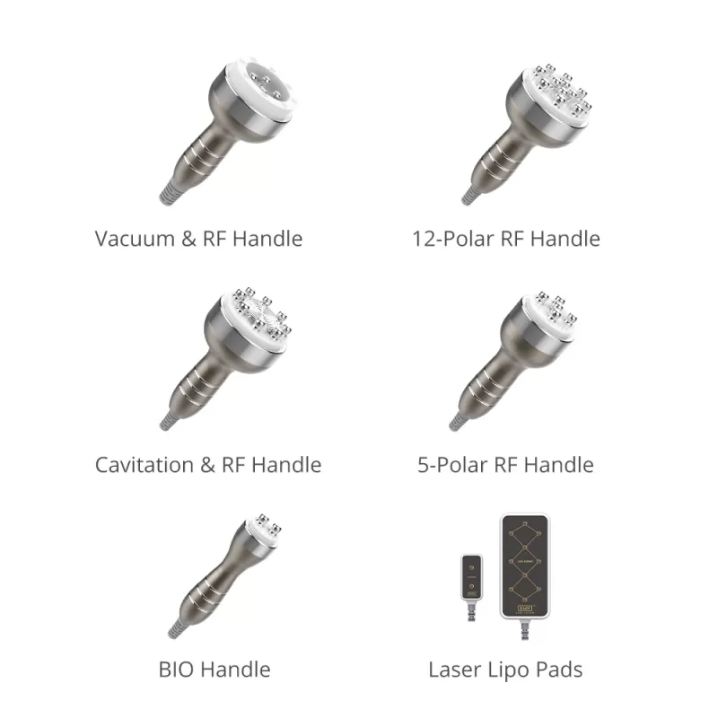 Stand 6-in-1 Cavitation Machine with RF & Vacuum for Body Sculpting