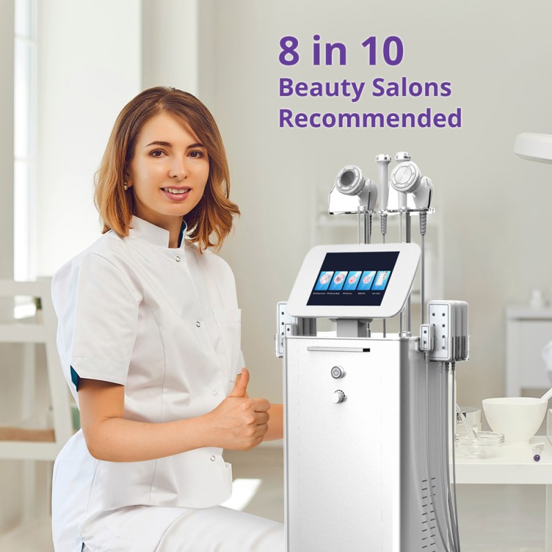 Standing S Shape 30K Cavitation Body Sculpting Machine Spa Use