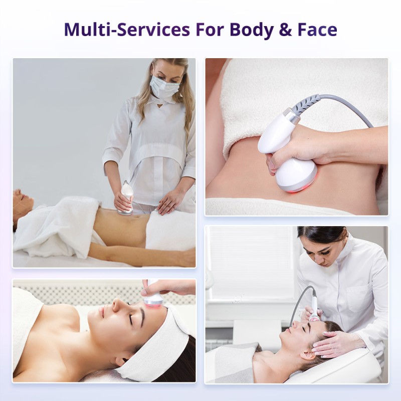 Standing S Shape 30K Cavitation Body Sculpting Machine Spa Use