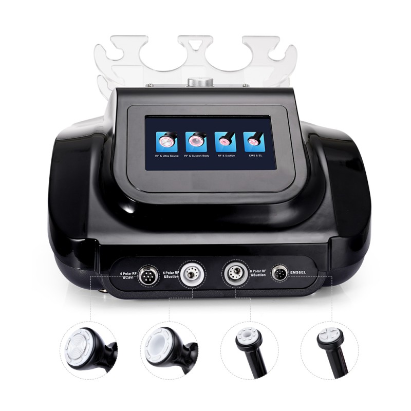 Black S Shape 30K Cavitation Body Contouring Machine