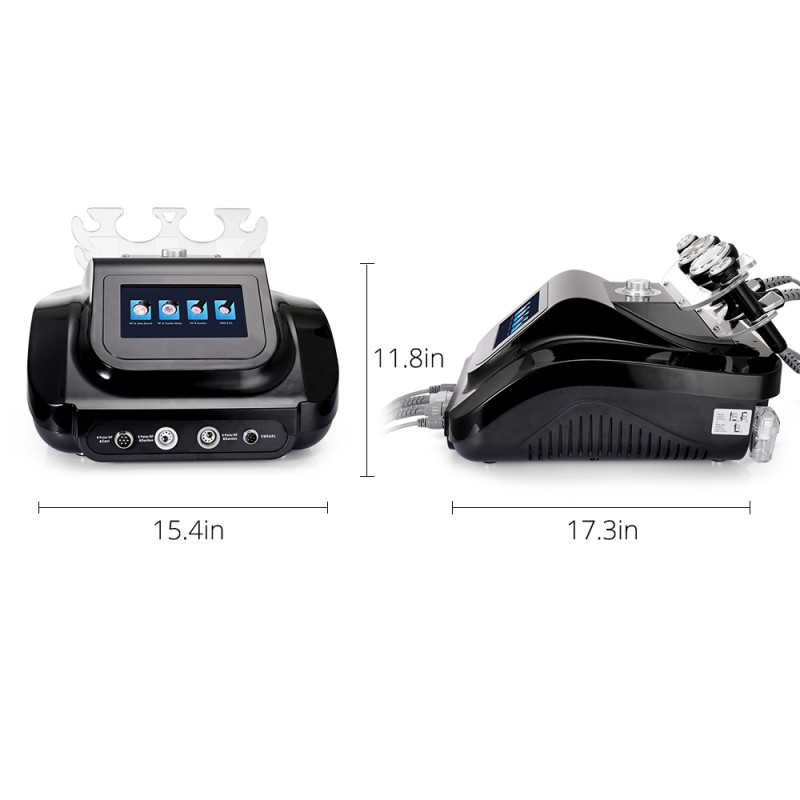 Black S Shape 30K Cavitation Body Contouring Machine
