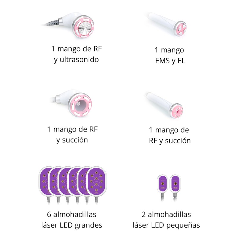 Máquina S-Shape de Cavitación 30K con Ultrasonido, Vacío RF y Láser Lipo para Moldeo Corporal