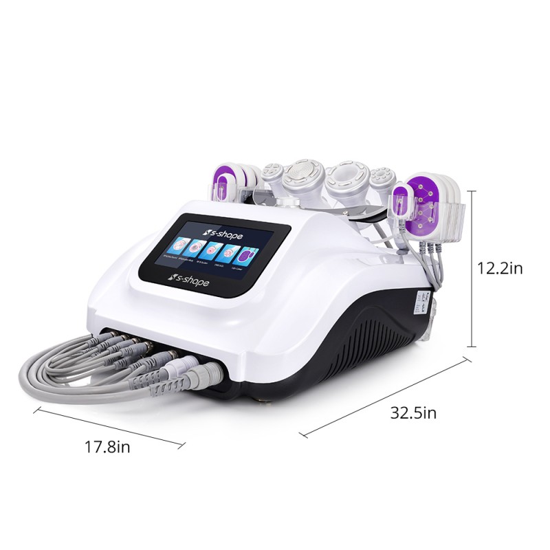 S-Shape 30K Cavitation Ultrasonic Vacuum RF Laser Lipo Body Contouring Machine